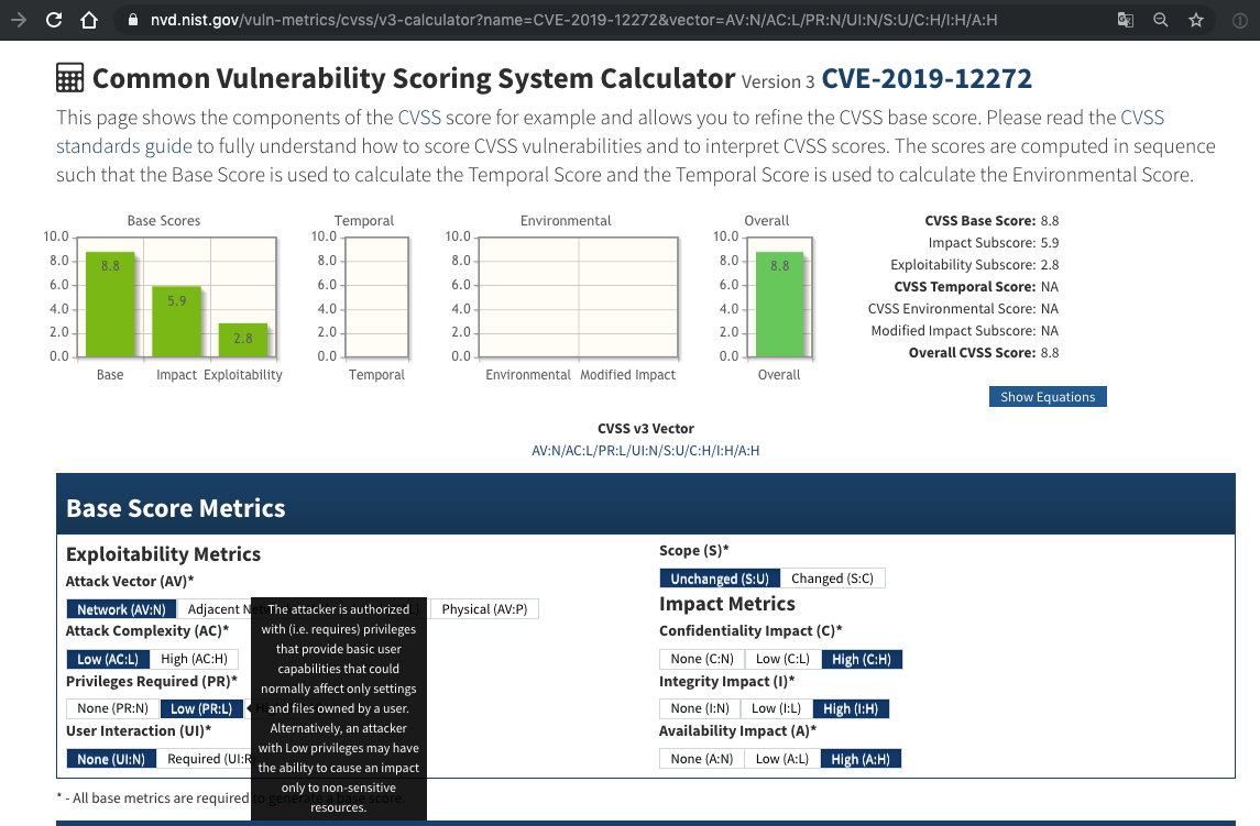 CVSS-3.0 评分修正版 - BaseScore: 8.8