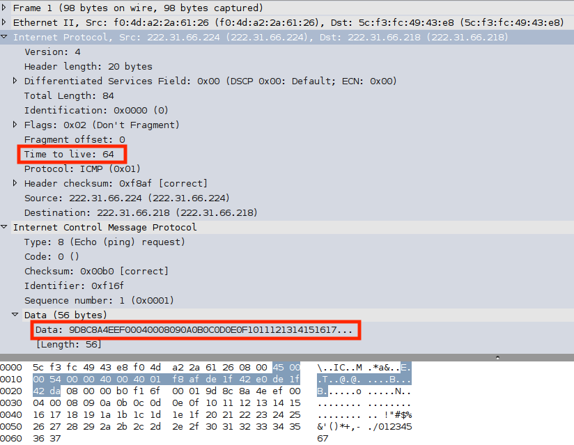 图 5-25 Linux 系统 Ping 程序实现